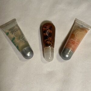 NEW Caboodles Lip Gloss Trio - Clear, Brown, Peach